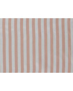 8mm Stripe Habutai, Peach and White