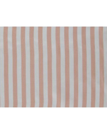 8mm Stripe Habutai, Peach and White