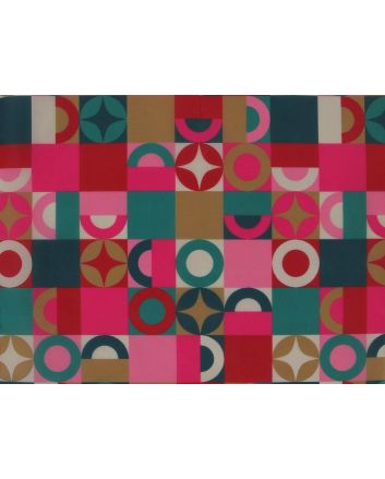 Abstract Christmas Polyester Lining