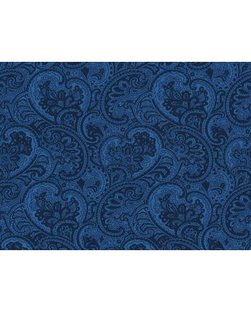 Agal Paisley Cotton Poplin Print, Blue