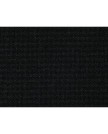 Alfred Brown Check Suiting Wool, Navy