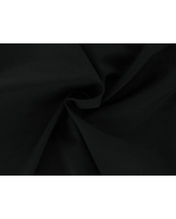 Alfred Brown Wool and Mohair Blend Suiting, Black