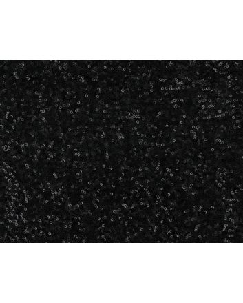All Over Sequin Tulle, Shiny Black