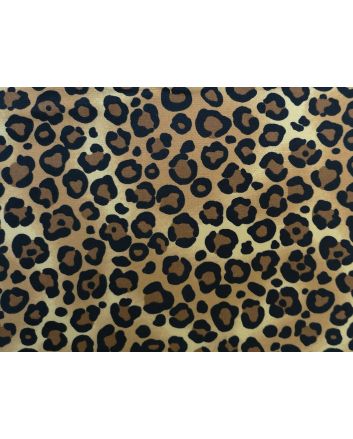 Allover Animal Cotton Print, Leopard Cub