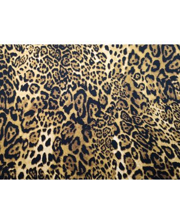 Allover Animal Cotton Print, Leopard