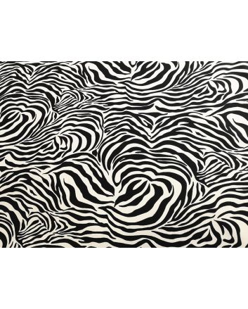 Allover Animal Cotton Print, Zebra