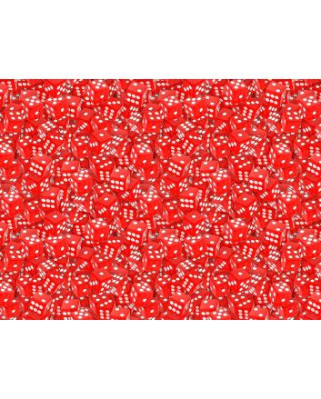 Allover Casino Dice Cotton Print