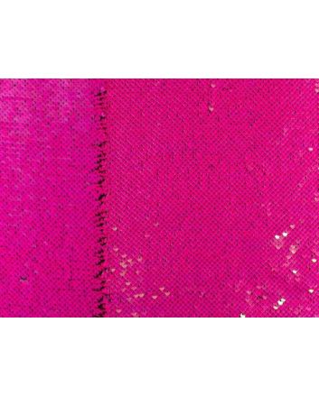 Allover Reversible Sequin, Cerise and Pearl Fuchsia