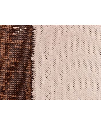 Allover Reversible Sequin, Ecru and Gold