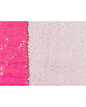 Allover Reversible Sequin, Pink and Ivory