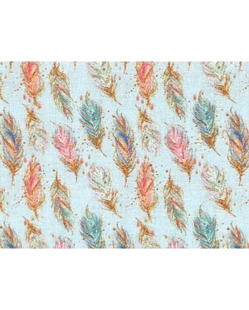Animal Chic Cotton Print, Feathers