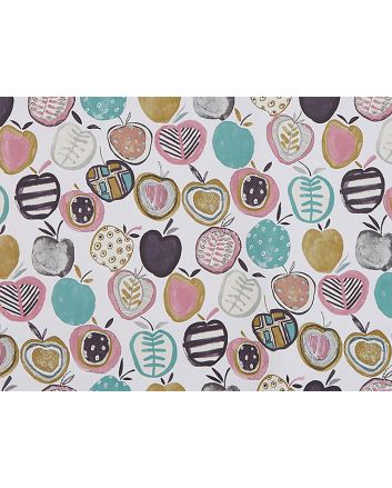 Apples Patch Cotton Curtain Fabric