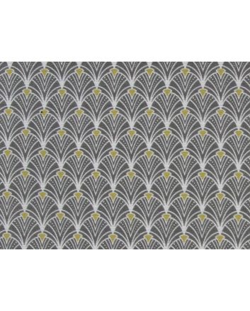 Arty Deco Cotton Rich Panama, Grey