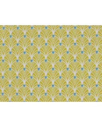 Arty Deco Cotton Rich Panama, Ochre