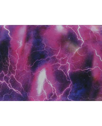 Aurora Lightning Bolts Cotton Print