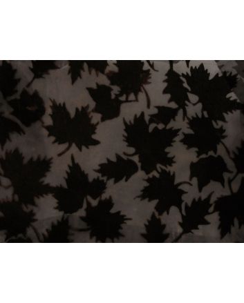 Autumn Leaves Flock Devore, Brown