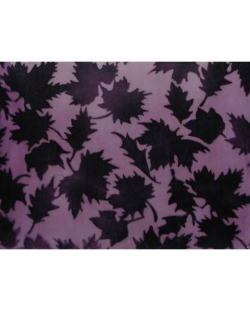 Autumn Leaves Flock Devore, Purple