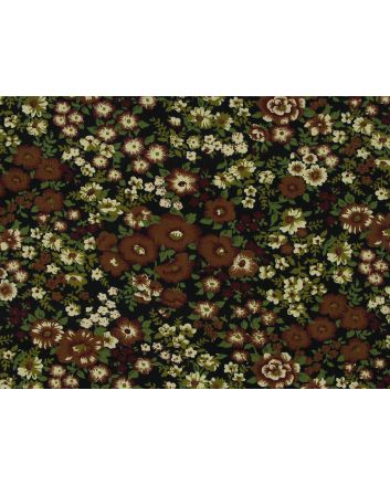 Autumn Walk Printed Needlecord, Brown