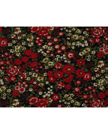 Autumn Walk Printed Needlecord, Red