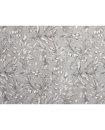 Aviary Cotton Curtain Fabric, Frost