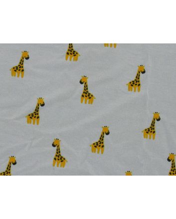 Baby Giraffe Cotton Jersey, Pale Blue