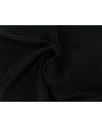 Back Jacquard Viscose Acetate Lining, Black