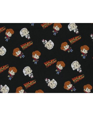 Back to the Future Cotton Print, Marty and Doc