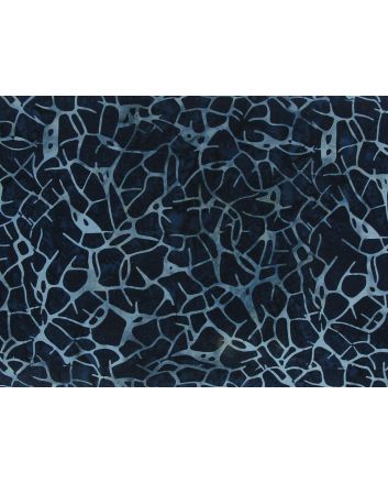 Bali Batik Cotton, Cracked, Navy