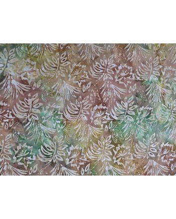 Bali Batik Cotton, Floral Butterfly, Autumn Leaves