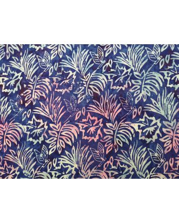 Bali Batik Cotton, Floral Butterfly, Cool Night