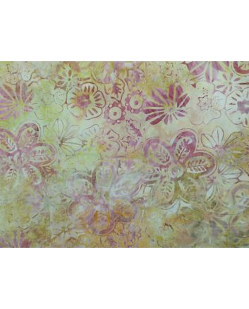 Bali Batik Cotton, Meadow Flower, Dijon