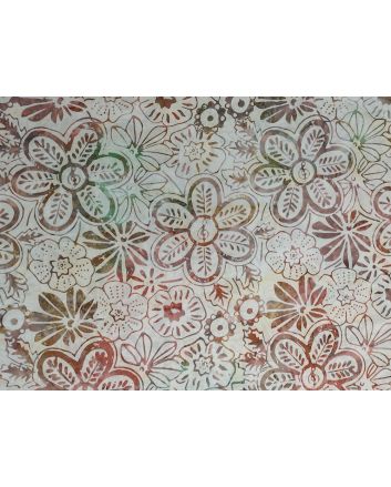 Bali Batik Cotton, Meadow Flower, Pearl