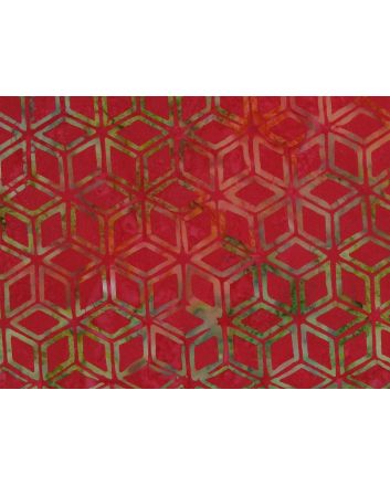 Bali Batik Cotton, Star Cube, Flame