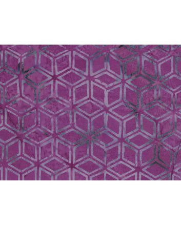 Bali Batik Cotton, Star Cube, Grape