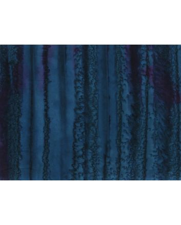 Bali Batik Cotton, Waterfall, Prussian