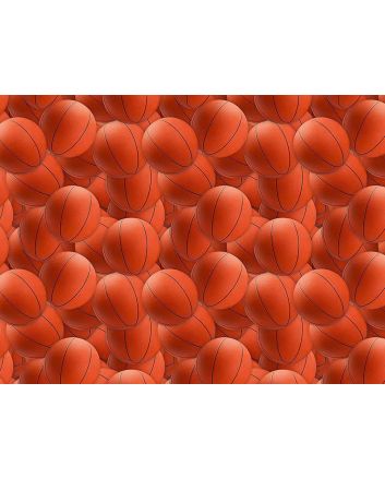 Ball Games Cotton Print, Basketball