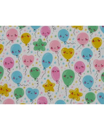 Balloon Smilies Polycotton Print