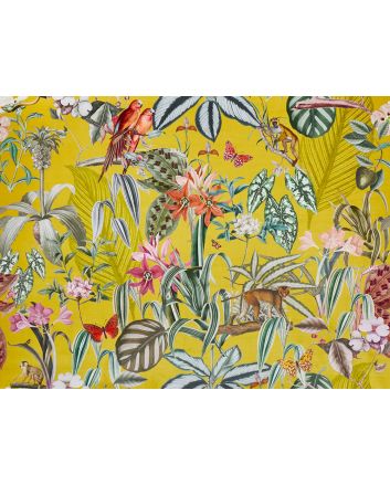Barbados Printed Velvet, Citron