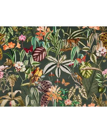 Barbados Printed Velvet, Jade