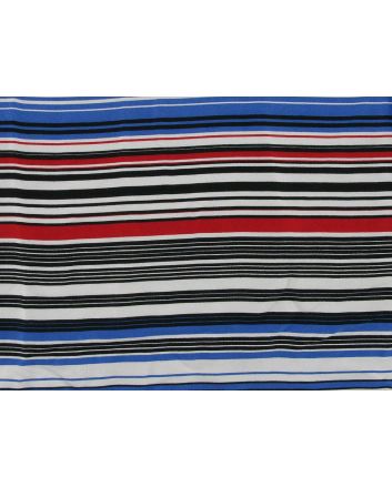 Belmando Twill Stripe Viscose Print, Roll End, 4.1m