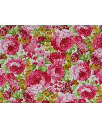 Belvoir Gardens Cotton Poplin Print, White