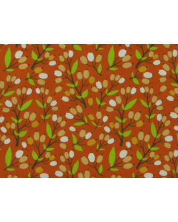 Berry Bliss Polycotton Print Rust