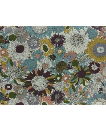 Bohemian Garden Cotton Print, Pastel