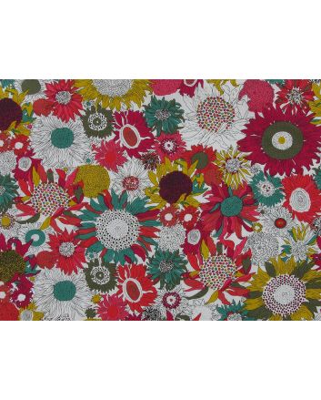 Boho Jardin Cotton Poplin, Ruby
