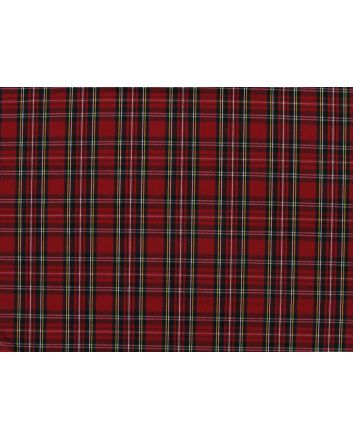 Bonnie Polycotton Woven Tartan, Small Royal Stewart