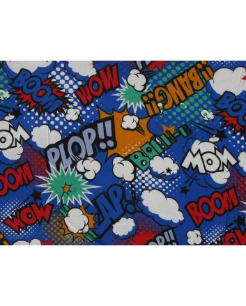 Boom Comic Strip Brushed Cotton Winceyette