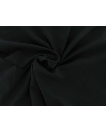 Brescia Lightly Creped Suiting Wool, Black