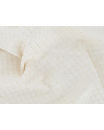 Brocade Squares - Beige with Silver