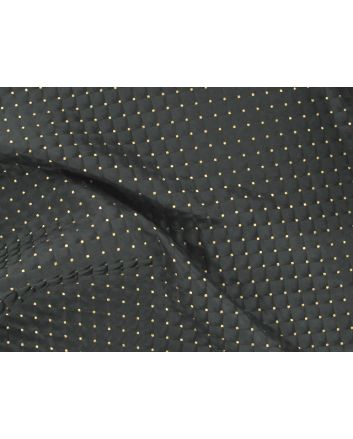 Brocade Squares - Black with Gold