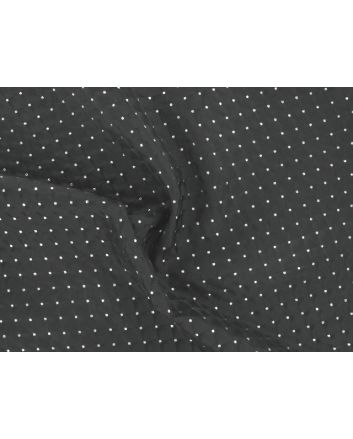 Brocade Squares - Black with Silver